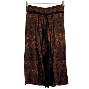 Bohemian Style Wide Leg Open Side Pants